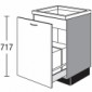 Spülen-Unterschrank mit 1 Auszug und Abfalleimern zur Mülltrennung [2/16]