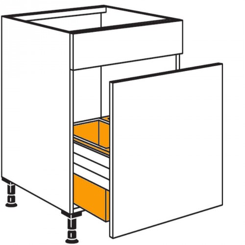 Spülenschrank mit Zargen-Cargo